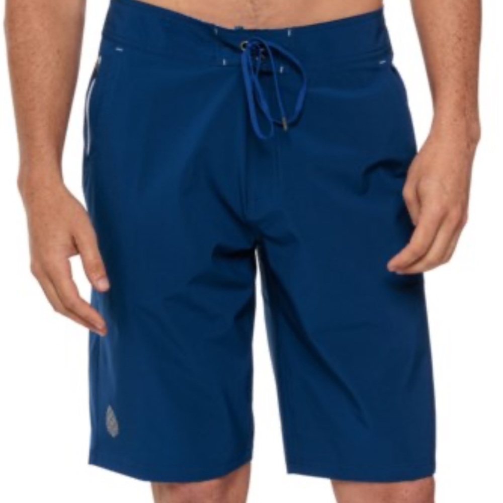 NEW💙Stio CFS Board Short Mens 28 Blue Cobalt Night Swim Trunks UPF 50 Stretch - Picture 6 of 8